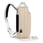 Travel Backpack Slash-Resistant Fabric Hidden Zippers USB Port