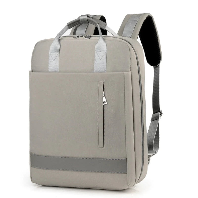 Travel Backpack Slash-Resistant Fabric Hidden Zippers USB Port