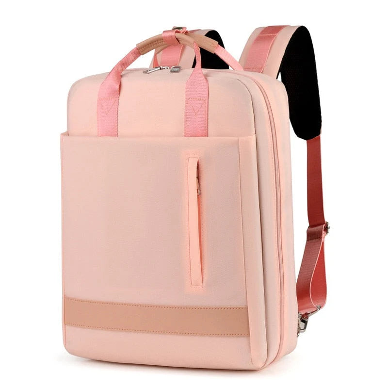 Travel Backpack Slash-Resistant Fabric Hidden Zippers USB Port