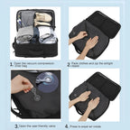 Travel Backpack Vacuum Compression Built-In Pump Expandable 56–75L