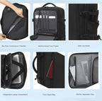 Travel Backpack Vacuum Compression Built-In Pump Expandable 56–75L