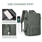 Travel Backpack Water-Repellent 35L USB Charging Port