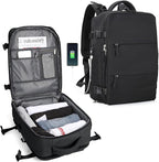 Travel Backpack Water-Resistant USB Charging Laptop Compartment
