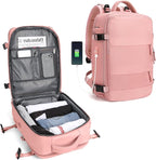 Travel Backpack Water-Resistant USB Charging Laptop Compartment