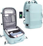 Travel Backpack Water-Resistant USB Charging Laptop Compartment