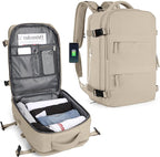 Travel Backpack Water-Resistant USB Charging Laptop Compartment
