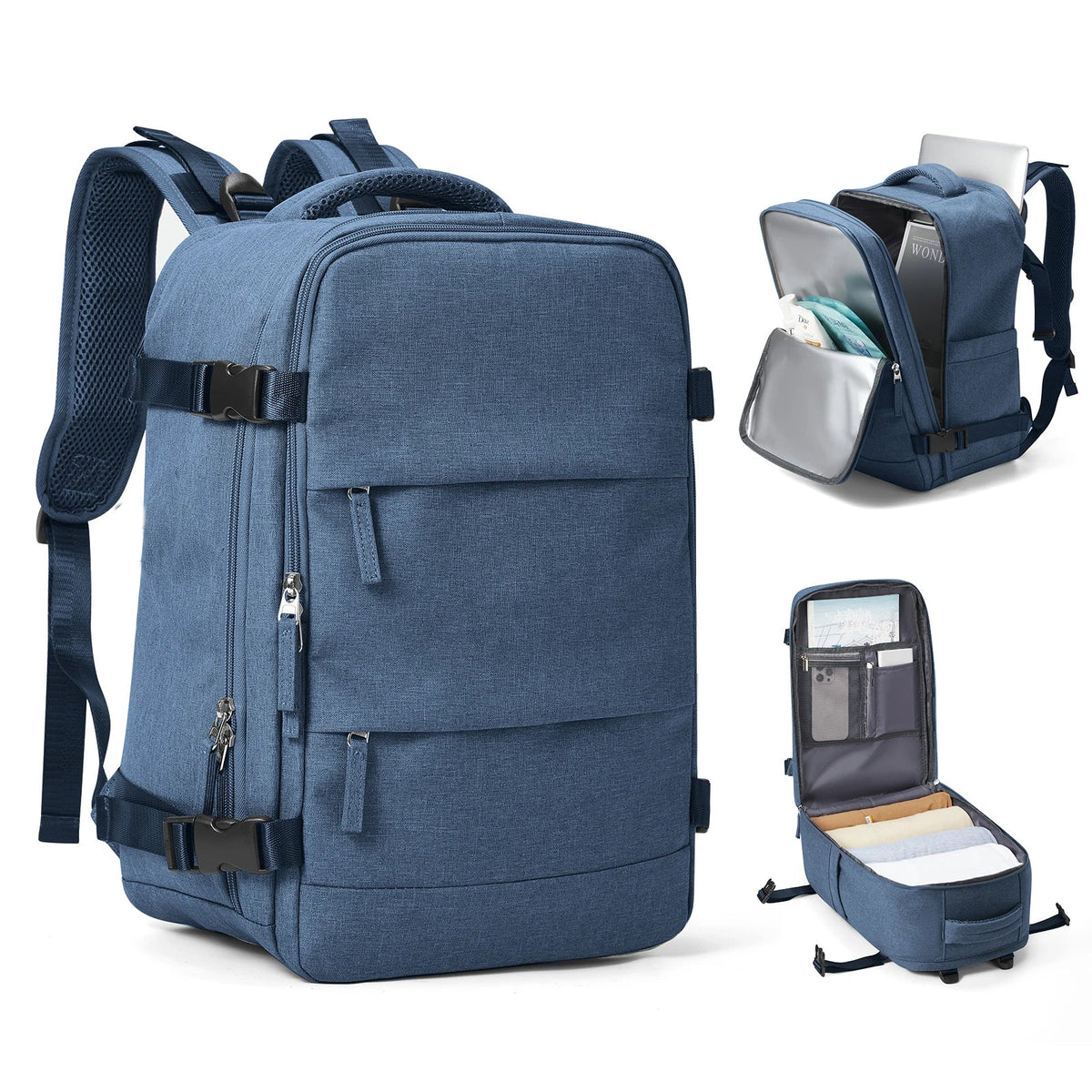 Travel Backpack Water-Resistant & Wet-Dry Compartment 15.6in Laptop Pocket