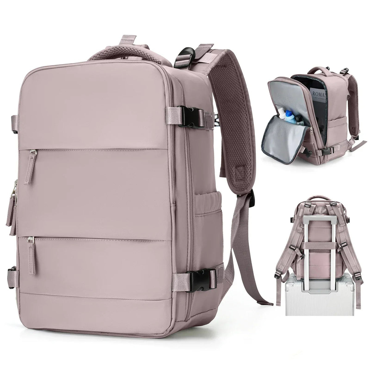 Travel Backpack Water-Resistant & Wet-Dry Compartment 15.6in Laptop Pocket