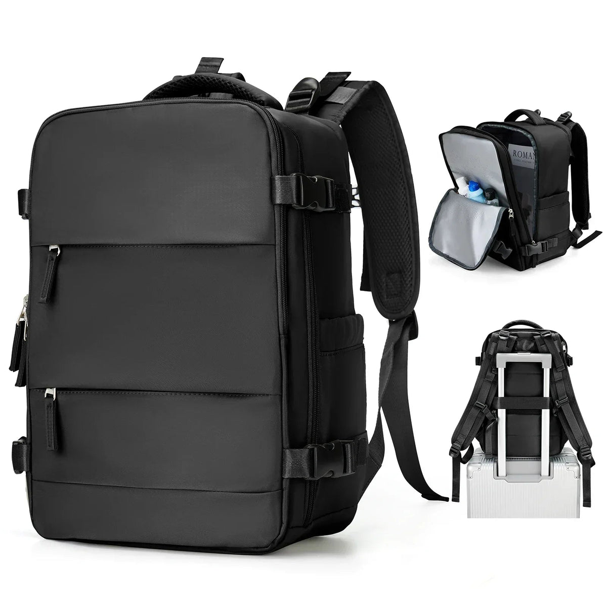 Travel Backpack Water-Resistant & Wet-Dry Compartment 15.6in Laptop Pocket