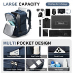 Travel Backpack Water-Resistant & Wet-Dry Compartment 15.6in Laptop Pocket