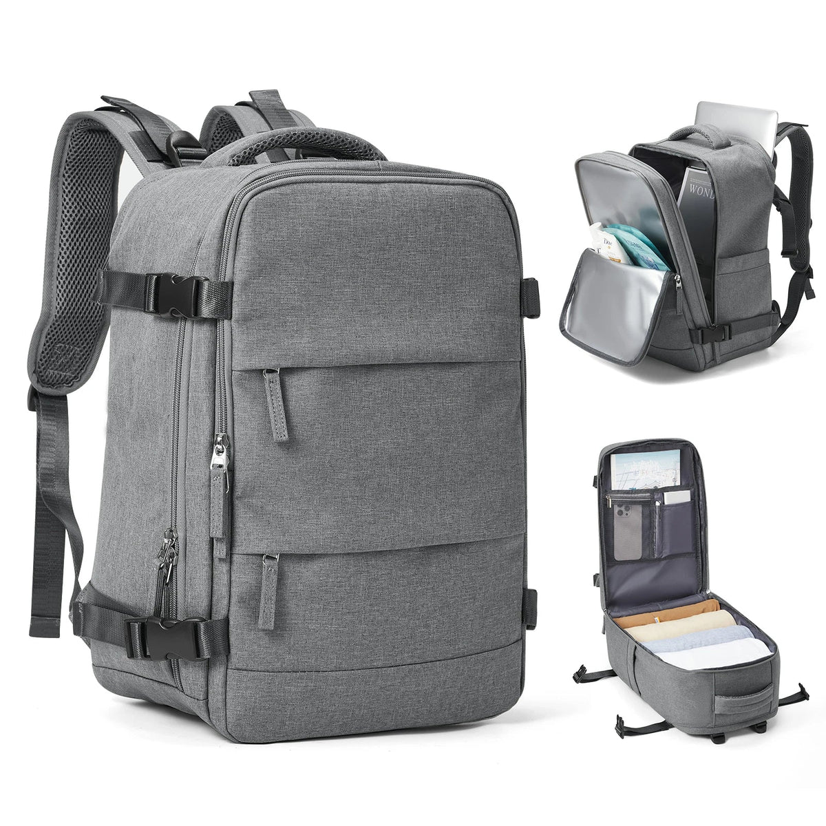 Travel Backpack Water-Resistant & Wet-Dry Compartment 15.6in Laptop Pocket