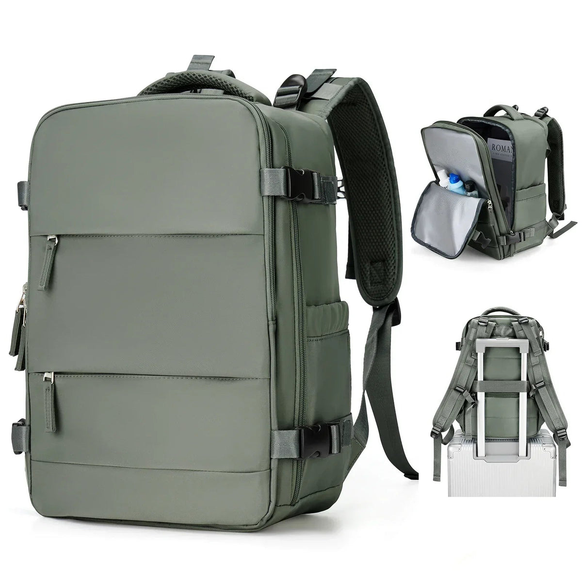 Travel Backpack Water-Resistant & Wet-Dry Compartment 15.6in Laptop Pocket