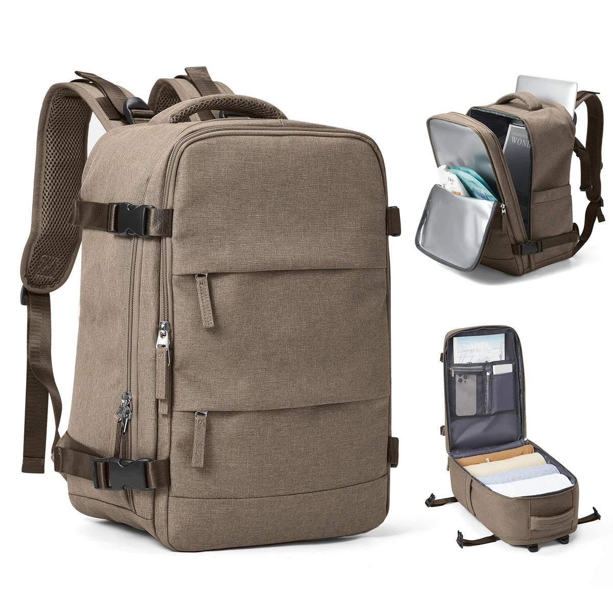 Travel Backpack Water-Resistant & Wet-Dry Compartment 15.6in Laptop Pocket