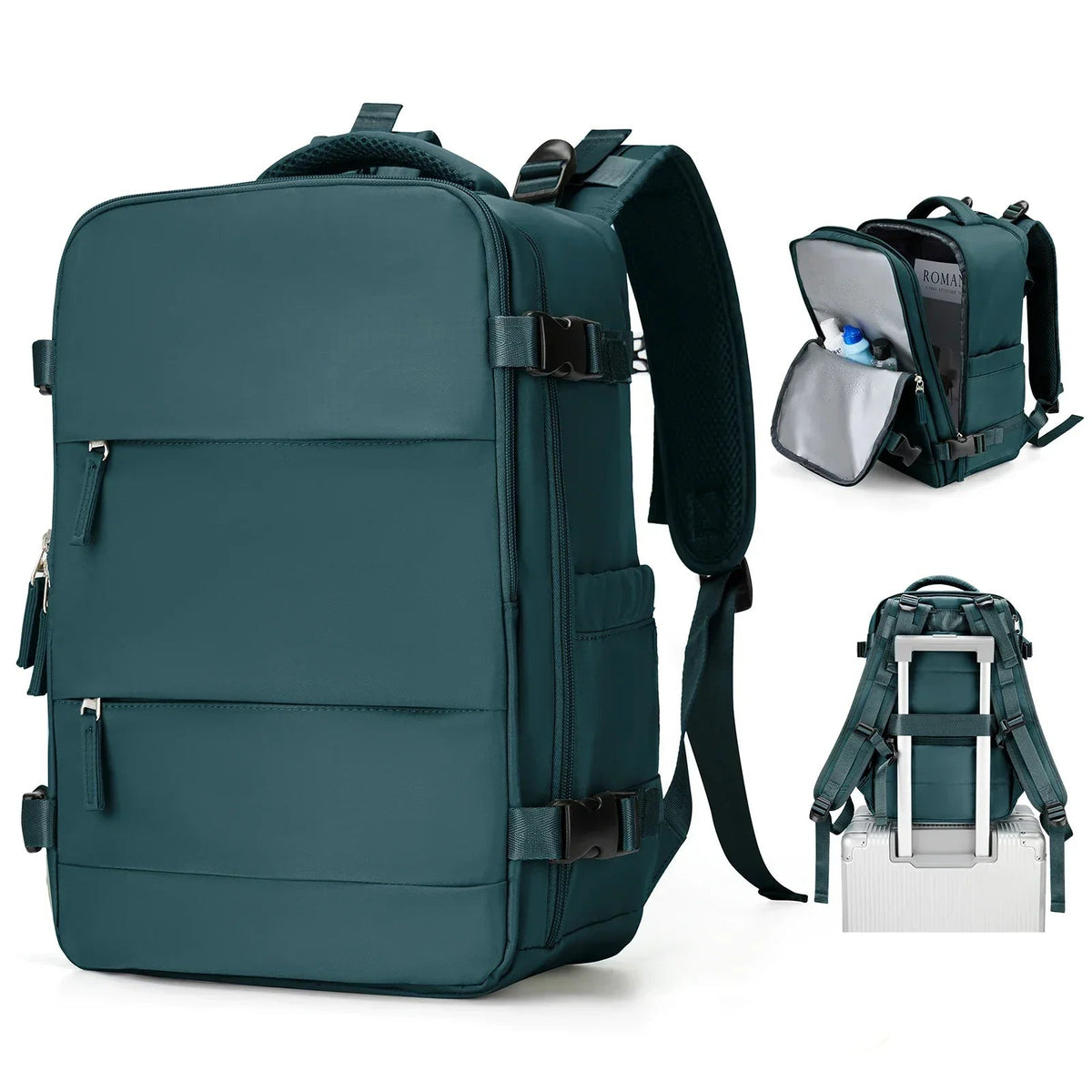 Travel Backpack Water-Resistant & Wet-Dry Compartment 15.6in Laptop Pocket