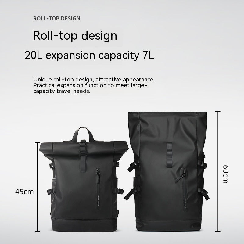 Travel Backpack Waterproof & Expandable Double Joint Shoulder Straps