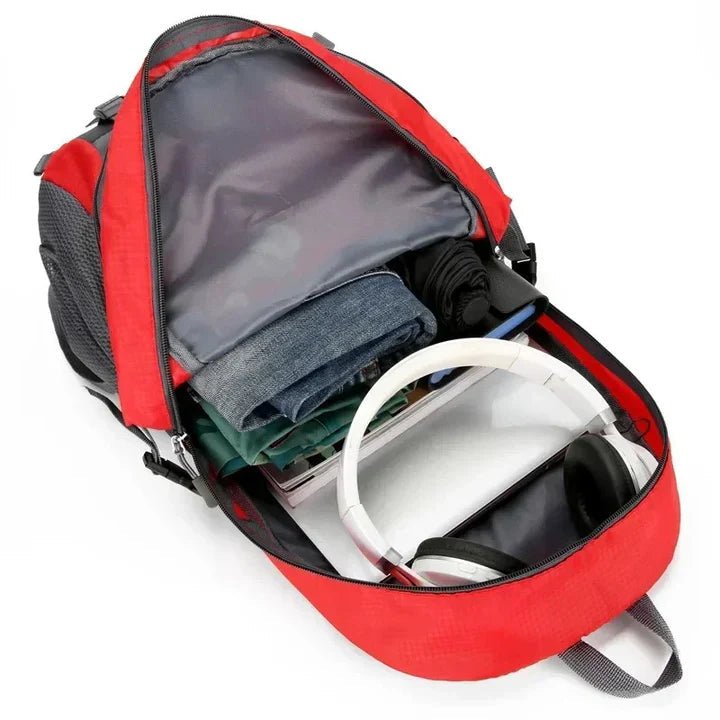 Travel Backpack Waterproof Nylon Padded Straps & Multiple Pockets
