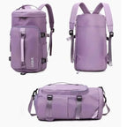 Travel Backpack Waterproof Oxford Multiple Compartments Ergonomic Padded Straps