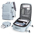 Travel Backpack Wet Compartment & Shoe Pocket