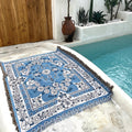 Travel Blanket Boho Floral Microfiber Lightweight
