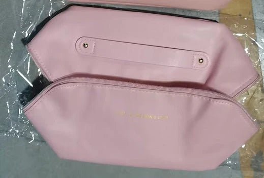 Travel Cosmetic Bag Large Capacity Water-Resistant PU Leather