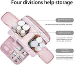 Travel Cosmetic Bag Large Waterproof Pocket 4 Compartments