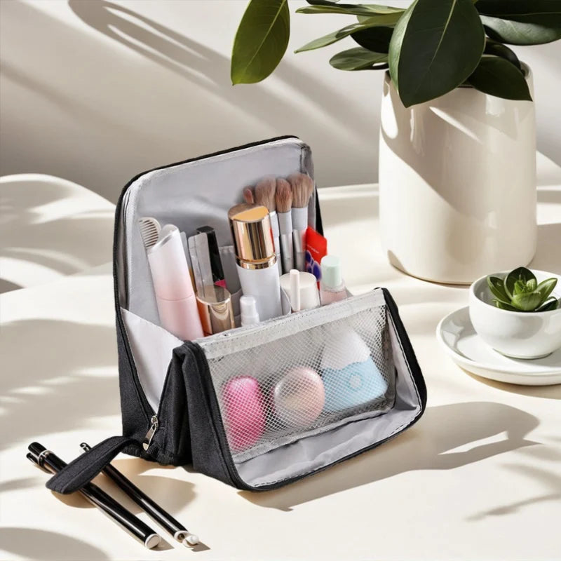 Travel Cosmetic Bag Padded & Waterproof Smart Compartments