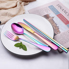 Travel Cutlery Set Stainless Steel Waterproof Case