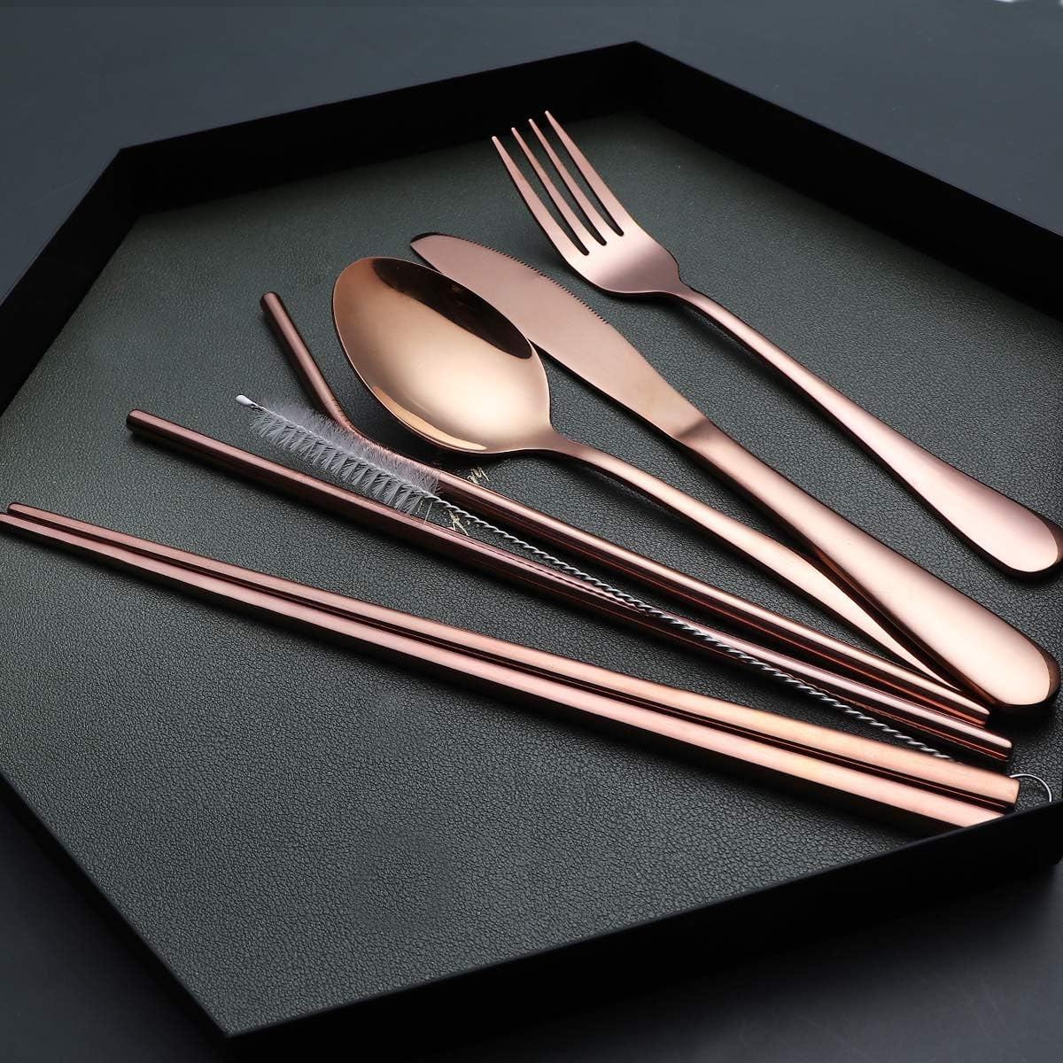 Travel Cutlery Set Stainless Steel Waterproof Case