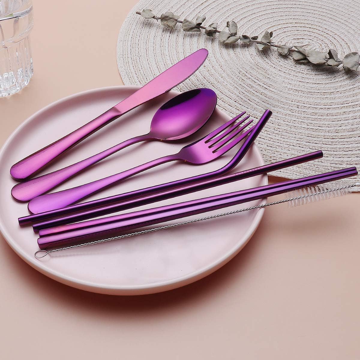 Travel Cutlery Set Stainless Steel Waterproof Case