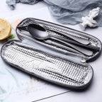 Travel Cutlery Set Stainless Steel Waterproof Case