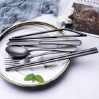 Travel Cutlery Set Stainless Steel Waterproof Case