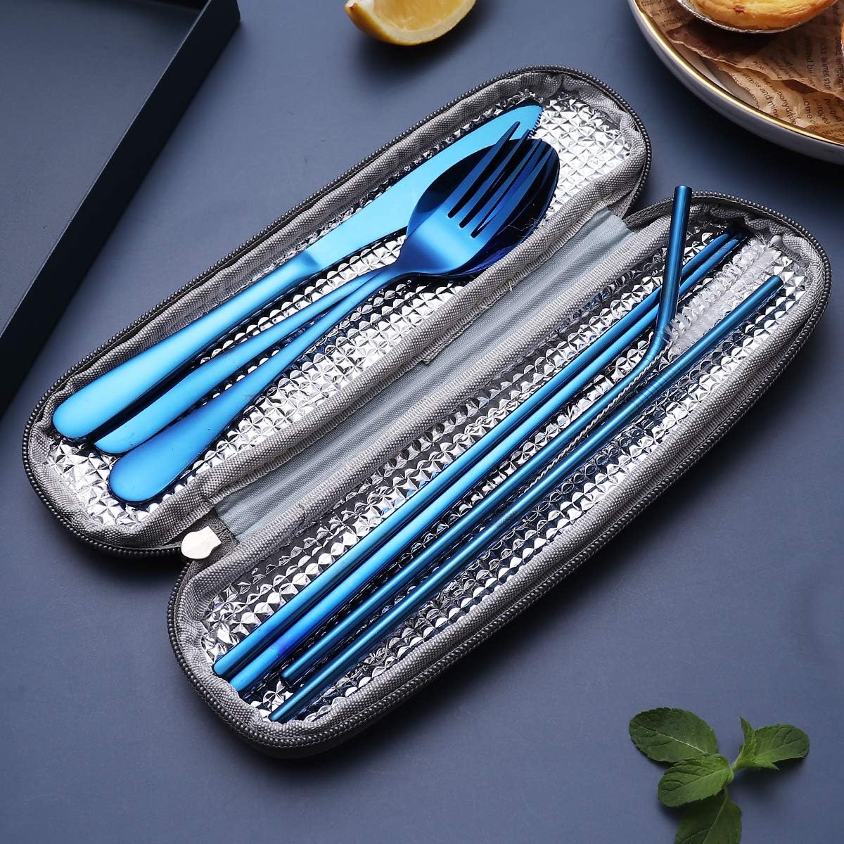 Travel Cutlery Set Stainless Steel Waterproof Case