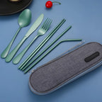 Travel Cutlery Set Stainless Steel Waterproof Case