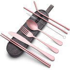 Travel Cutlery Set Stainless Steel Waterproof Case