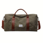 Travel Duffel Bag Washed Canvas Large Capacity & Multiple Pockets