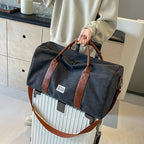 Travel Duffel Bag Washed Canvas Large Capacity & Multiple Pockets