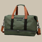 Travel Duffel Bag Water-Resistant Multi-Pocket Adjustable Shoulder Strap