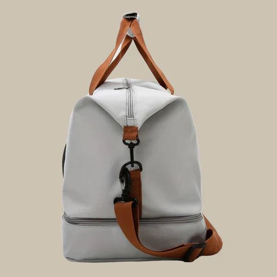 Travel Duffel Bag Water-Resistant Multi-Pocket Adjustable Shoulder Strap