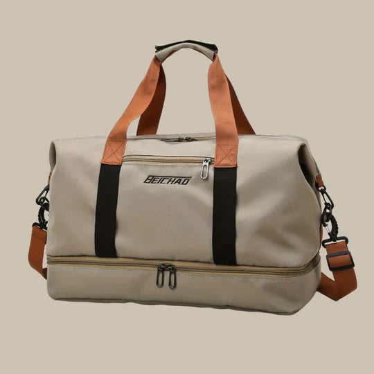 Travel Duffel Bag Water-Resistant Multi-Pocket Adjustable Shoulder Strap