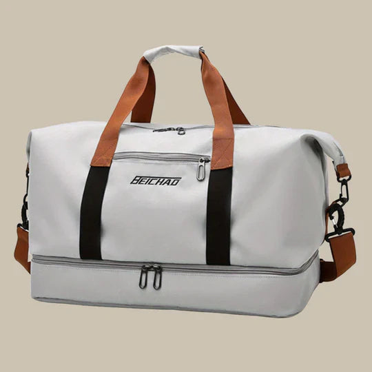 Travel Duffel Bag Water-Resistant Multi-Pocket Adjustable Shoulder Strap