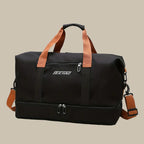 Travel Duffel Bag Water-Resistant Multi-Pocket Adjustable Shoulder Strap
