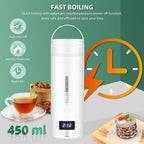 Travel Electric Kettle Smart Temp BPA-Free 304 Stainless