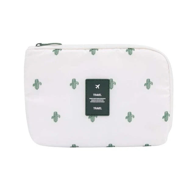 Travel Electronics Organizer Compact Waterproof Nylon Multiple Compartments
