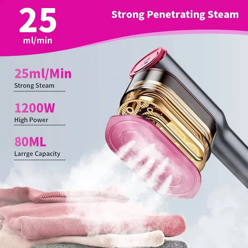 Travel Garment Steamer 15-Second Ceramic Rotating Head