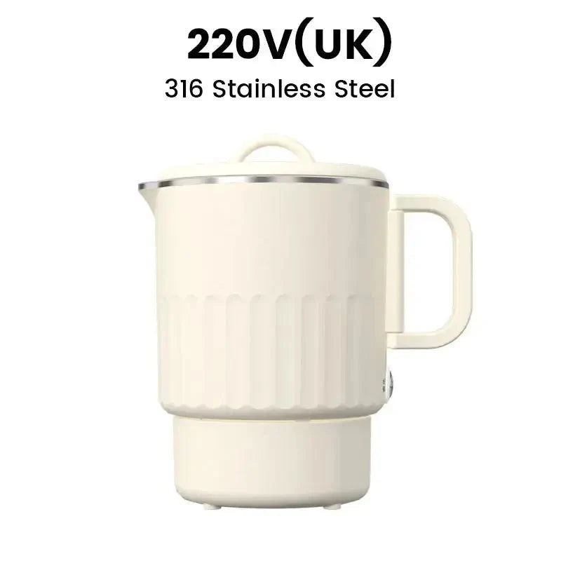 Travel Kettle Foldable Stainless Steel Double Wall 800ml