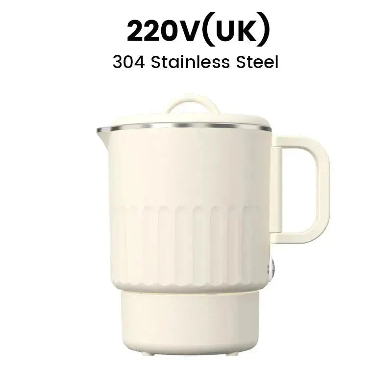 Travel Kettle Foldable Stainless Steel Double Wall 800ml