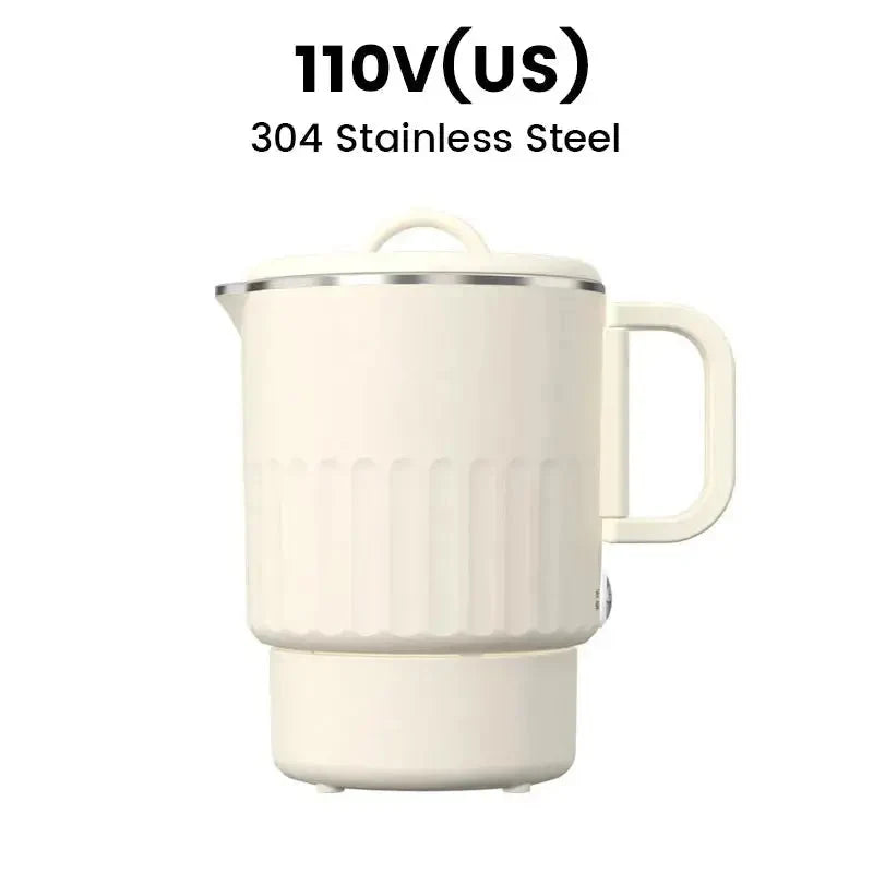 Travel Kettle Foldable Stainless Steel Double Wall 800ml