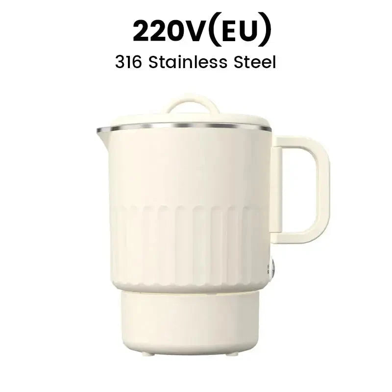 Travel Kettle Foldable Stainless Steel Double Wall 800ml