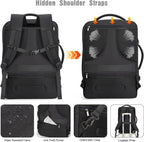 Travel Laptop Backpack 40L Water-Resistant TSA-Friendly Anti-Theft Lock