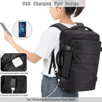 Travel Laptop Backpack 40L Water-Resistant TSA-Friendly Anti-Theft Lock